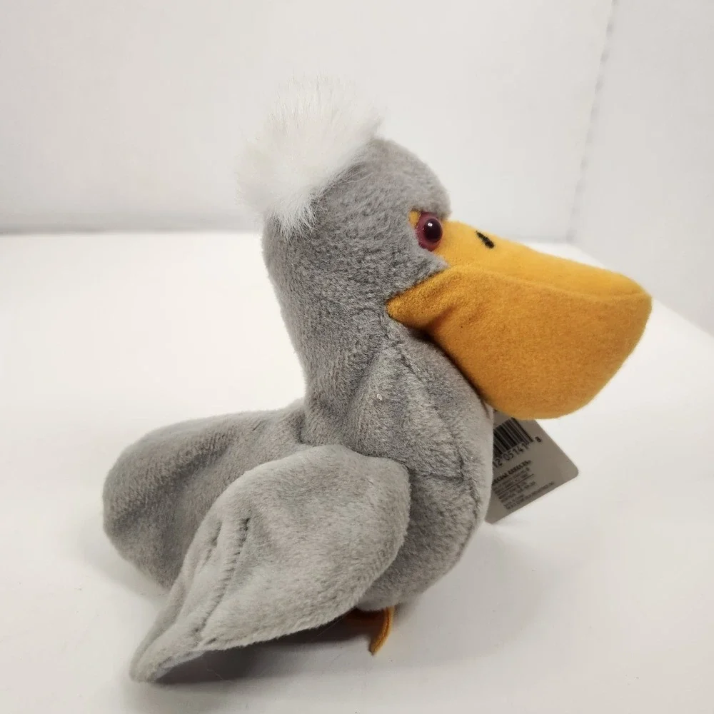 NWT 24K Beanie Boppers Splasher The Pelican 1997 Plush Stuffed Animal Bird